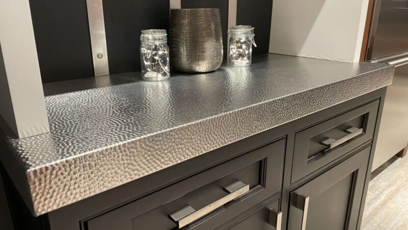 stainless steel Embossed countertop