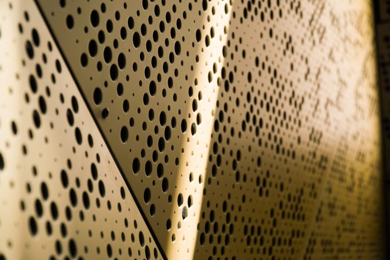 Perforated stainless steel sheet