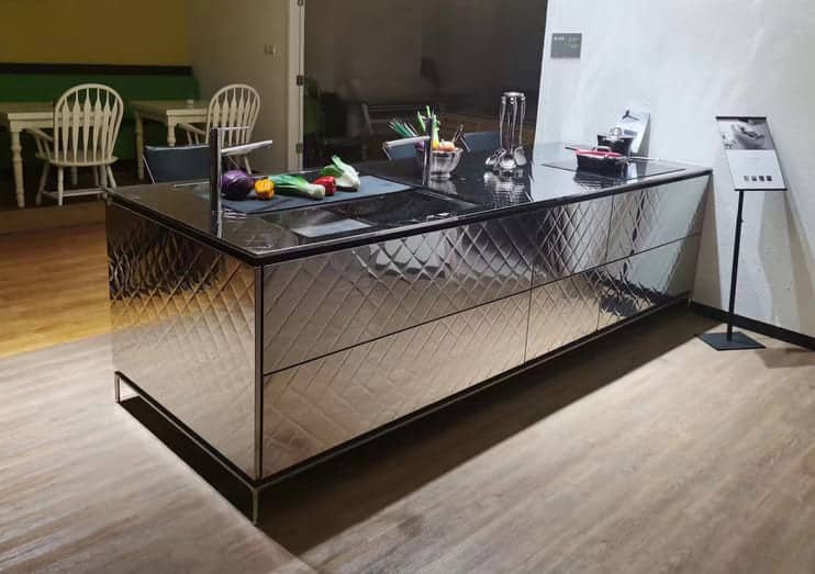 Stainless steel counter