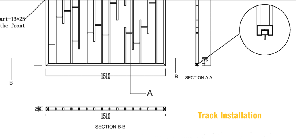 Metal screen mounting