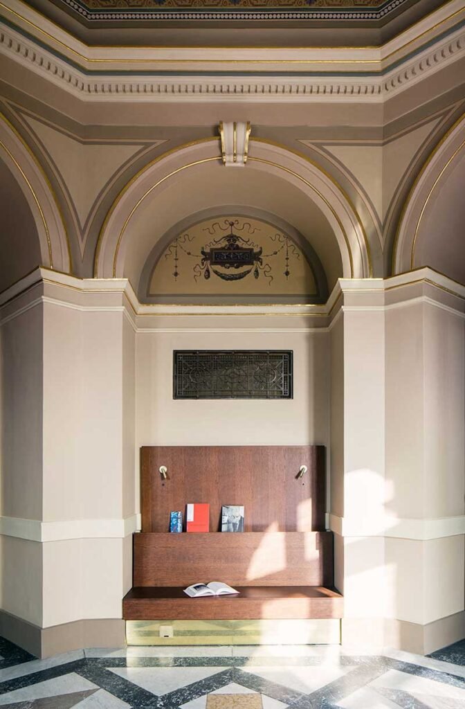 rudolfinum entrance interiors brass 13