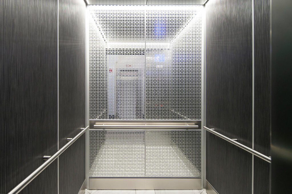 Stainless steel elevator door panel decoration