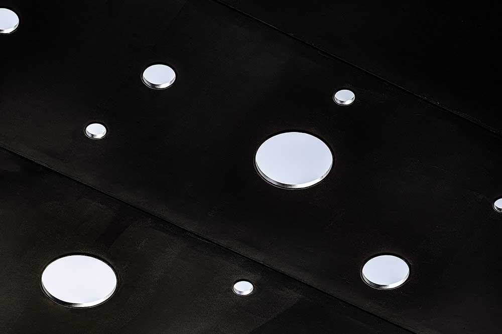 Black titanium perforated plate 1