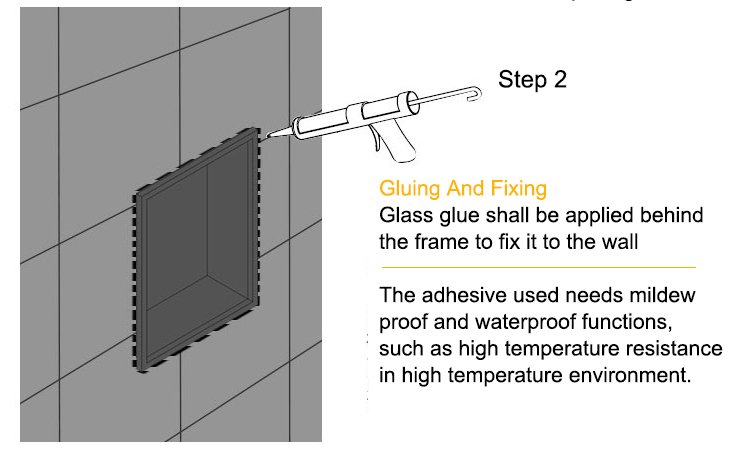 Stainless steel niche installation (1)