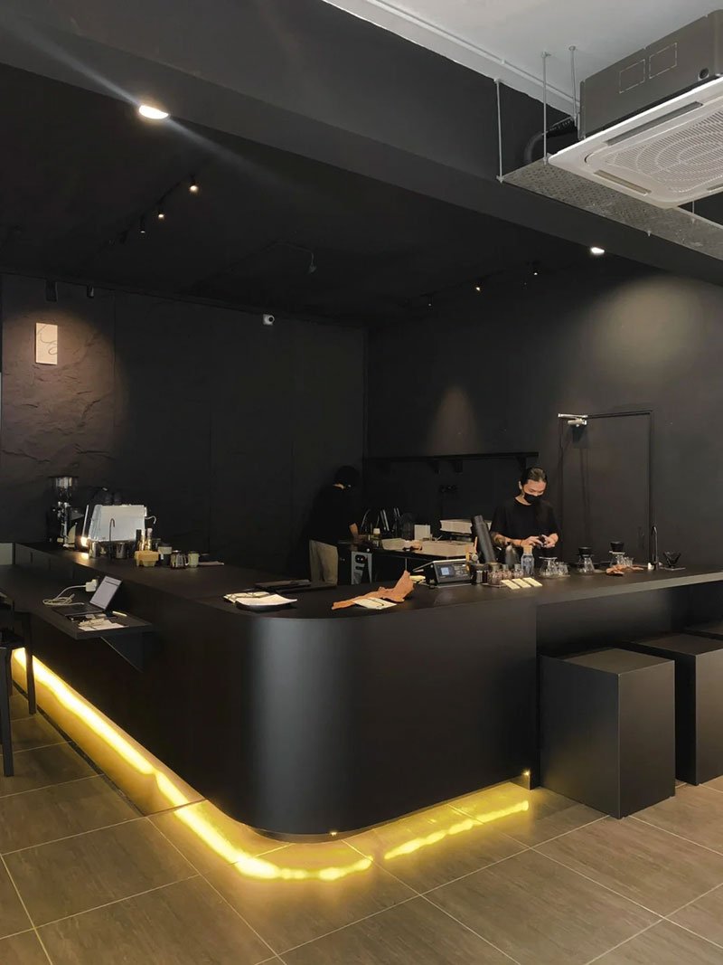 Black-Stainless-Steel-bar-counter