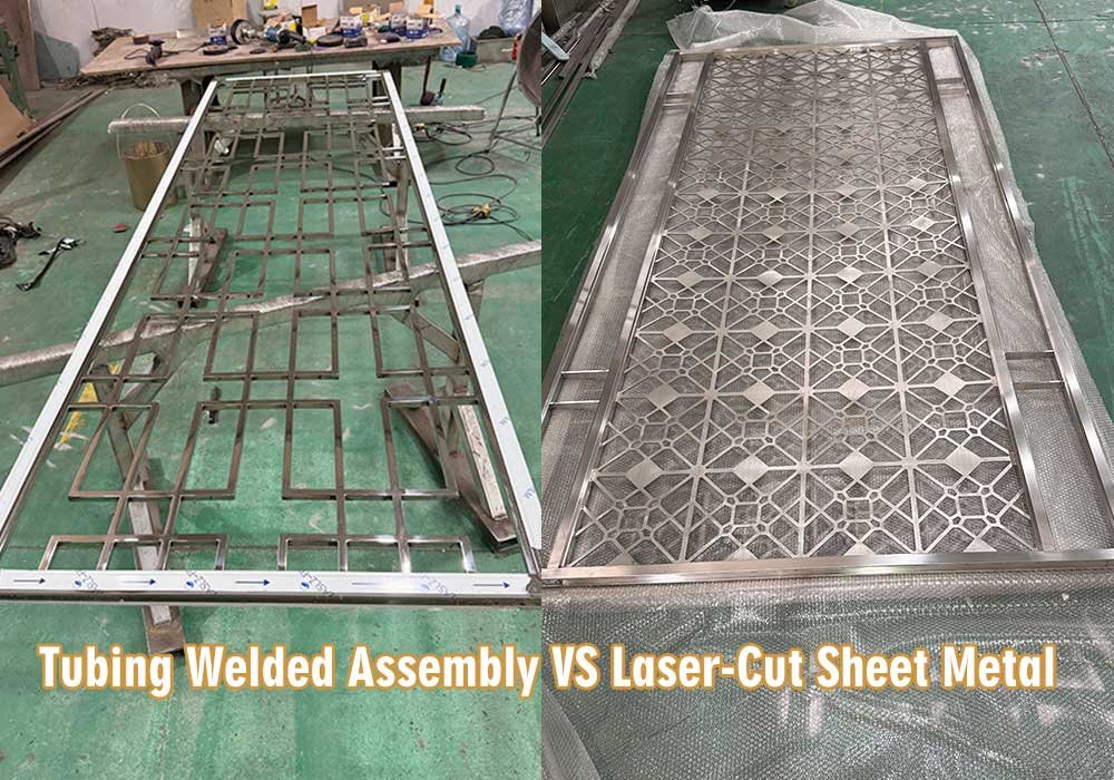 tubing welded assembly vs laser cut sheet metal