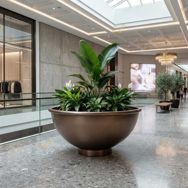 Custom-stainless-steelplanters