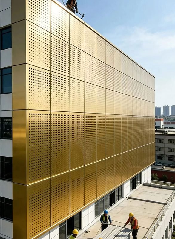 Perforated-metal-curtain-walls