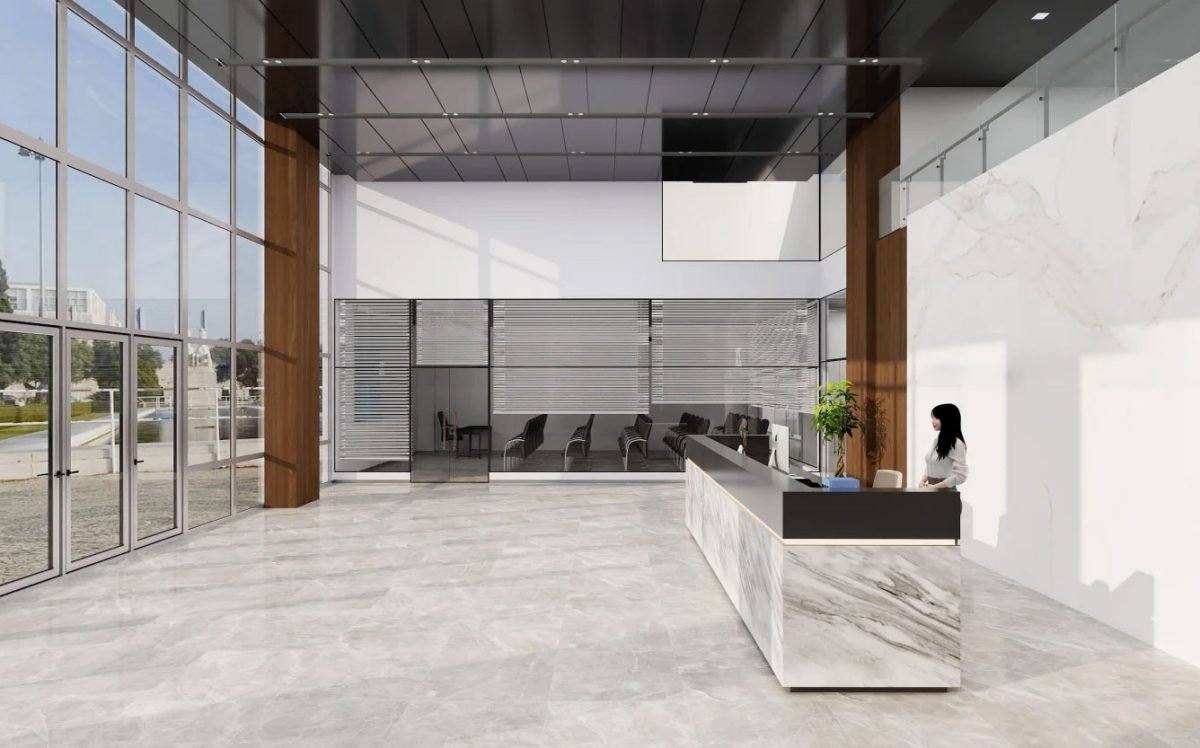 Stainless-steel-black-titanium-honeycomb-ceiling