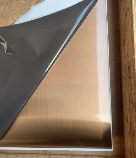 Stainless steel rose gold brushed sheet AFP GLOSSY